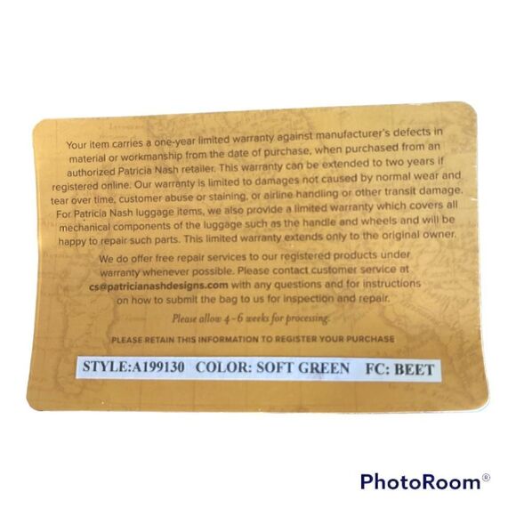 Patricia Nash Borse Crochet Pouch Styling Cream Beautiful Green Color NWOT - Picture 4 of 4